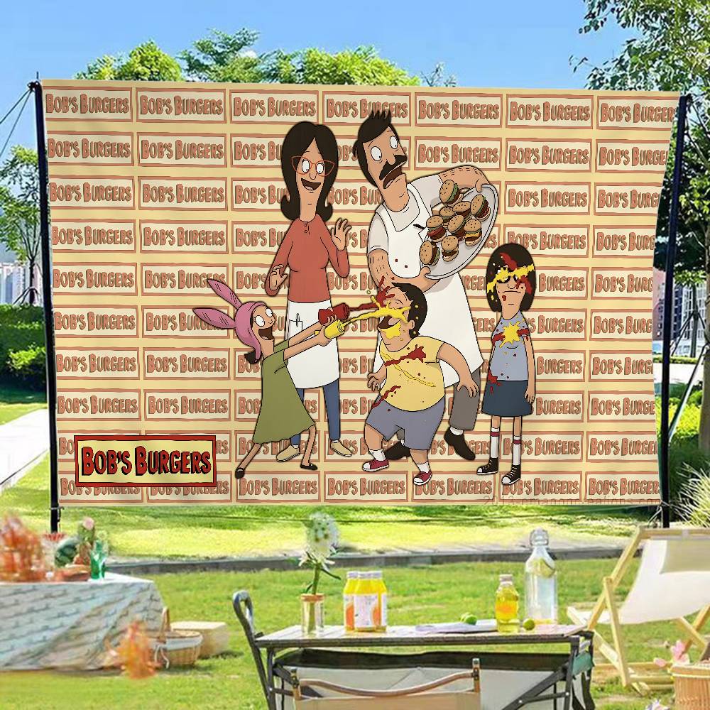 Science Bob - راية كبيرة مطبوعة بتصميم أنمي من