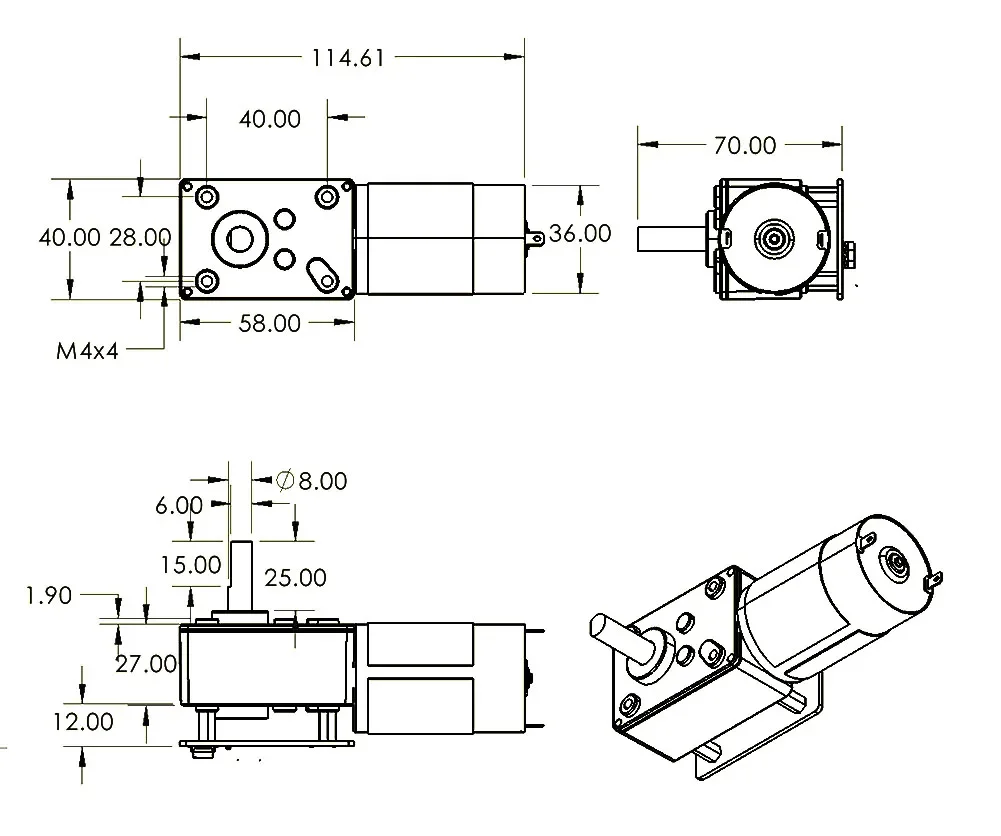 ASMC-LQ ASME-SQ 60/70/120 كجم  - مراجعة Robot Arm Motor وسعره